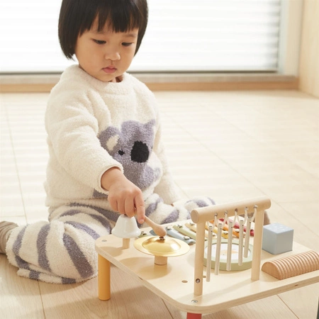Viga Drewniany Stolik Edukacyjny Muzyczny Sensoryczny 7W1