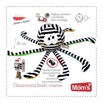 Ośmiornica czarno-biała z dźwiękami prenatalnymi