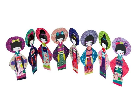 Zakładki ' Kokeshis '