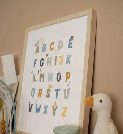 Little Dutch Plakat dwustronny A3 - Alfabet Gąski Błękit PW10720740