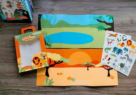 Zestaw naklejek z 2 planszami Apli Kids - Syrenki