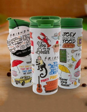 Kubek termiczny Przyjaciele - ICONOGRAPHIC - metalowy