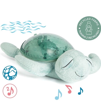 Cloud b®Tranquil Turtle™ Żółw podwodny zielony - Lampka i pozytywka