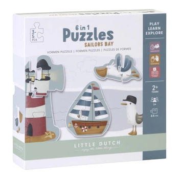 Little Dutch Puzzle 6 elementów Sailors Bay LD4761