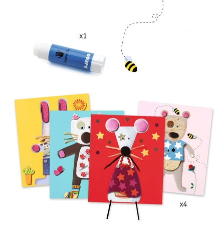 Zestaw artystyczny KOLAŻE DLA NAJMŁODSZYCH DJ08664