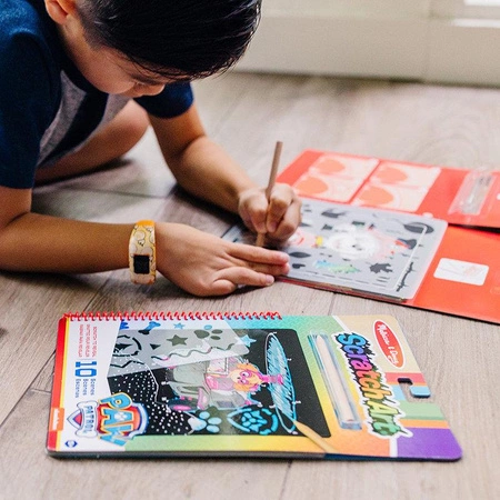 Zdrapywanka z rysikiem Psi Patrol Scratch Art Pad – Skye Melissa and Doug 33260