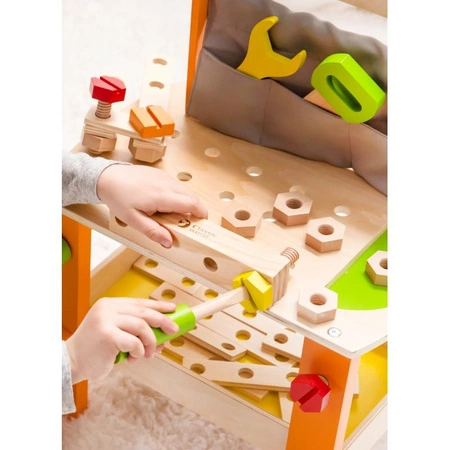 CLASSIC WORLD Drewniany Warsztat z Narzędziami 37 el.