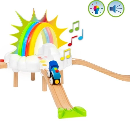 BRIO Moja Pierwsza Kolejka Świecąca Tęcza