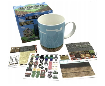 Kubek Minecraft wraz z naklejkami