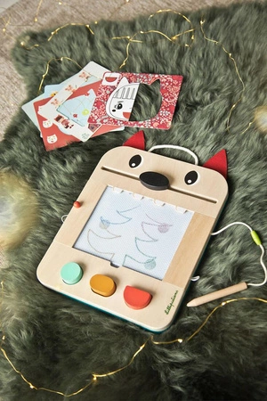 LILLIPUTIENS Drewniana tablica – znikopis Wilk Louis 2 lata+