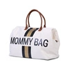 Childhome Torba Mommy Bag Paski Czarno-Złote