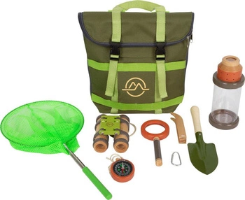 Zielony plecak małego odkrywcy z wyposażeniem Discover 12336 Small Foot