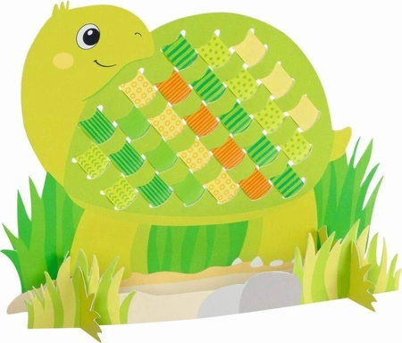 Zestaw do tkania papieru Zwierzęta koń tukan ryba żółw 58467-Goki, zestawy kreatywne