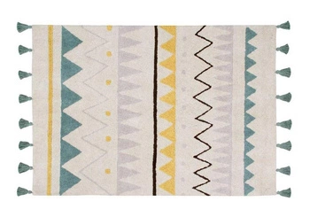 Dywan bawełniany Azteca Natural Vintage Azul 120x160 cm