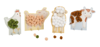Little Dutch Karty z pomponami Little Farm 125667