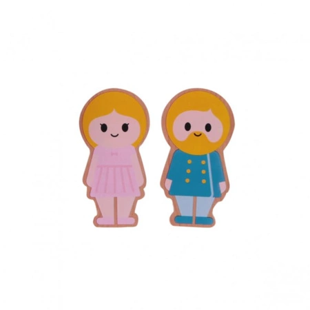 CLASSIC WORLD Nowoczesny Drewniany Domek Dla Lalek 21 Elementów