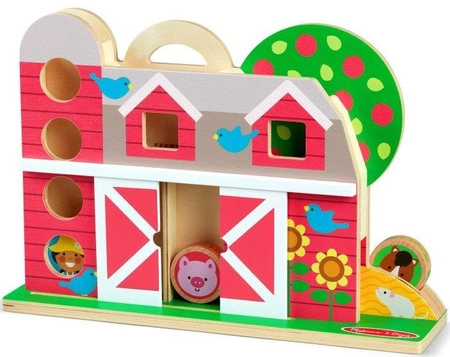 Drewniana farma GO Tots Barnyard Tumble 30740-MD Melissa and Doug