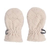 Lodger Polarowe rękawiczki niemowlęce jasnobeżowe Fleece Birch 0-12 m