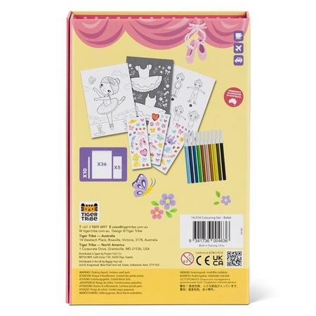 Tiger Tribe Zestaw Kolorowanek - Balet