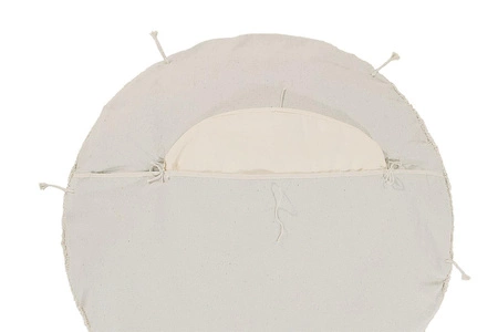 Dywan bawełniany/Pufa Lou Natural Ø120 cm Lorena Canals