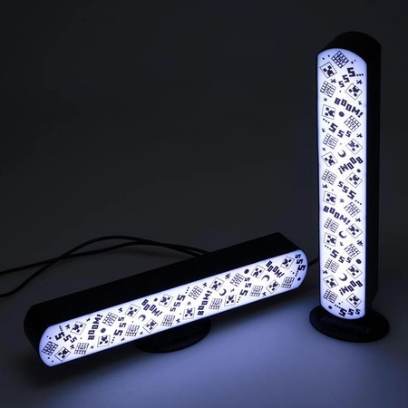 Minecraft zestaw 2 lampek wielokolorowych z pilotem