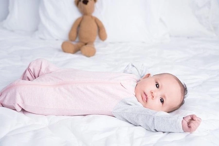 Juddlies Organic Raglan Pajacyk Pink M