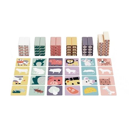 Jakie to zwierzę? Układanie wieży Gra zręcznościowa 36 mies.+ TOPBRIGHT