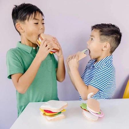 Filcowy zestaw kanapkowy 13954-Melissa & Doug, zabawa w gotowanie