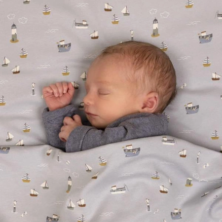 Little Dutch Ocieplany kocyk 100 x 70 cm Sailors Bay Blue TE11121640