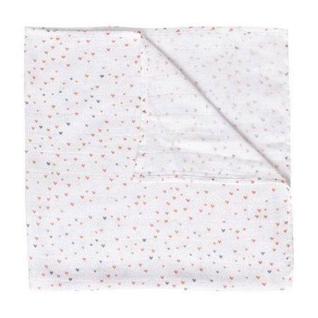 bébé-jou Otulacze bambusowo-muślinowe 70 x 70cm (3 szt.) Hearts 3051061