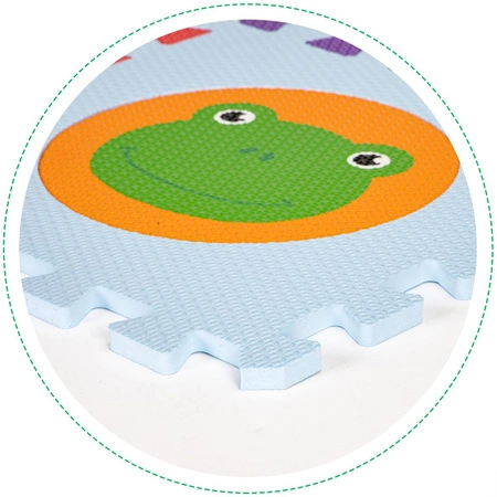 Mata piankowa EVA dla dzieci zwierzęta 90x90cm 9 el.