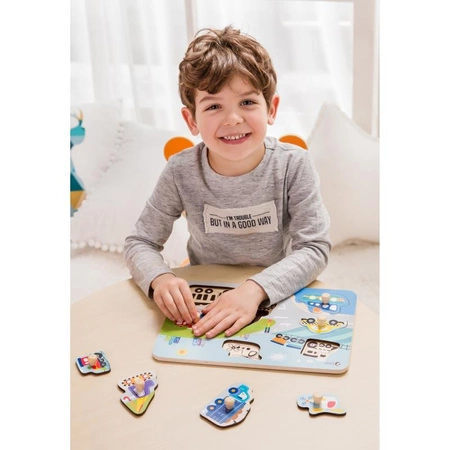 CLASSIC WORLD Układanka Ruch Drogowy 8 el.