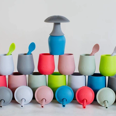 EZPZ Silikonowa myjka czyścik do naczyń bez bakterii szary