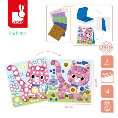 Zestaw kreatywny Okrągłe naklejki My arts & crafts 4+, Janod