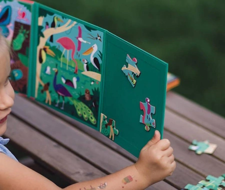 Mudpuppy Puzzle magnetyczne 2w1 Robaki i ptaki 20 elementów 4+