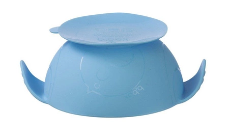 Silikonowa miseczka z przyssawką i łyżeczką, Ocean Breeze, b.box