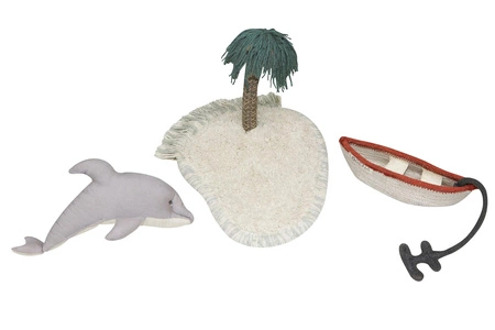 Bawełniany dywan do zabawy do zabawy Fale