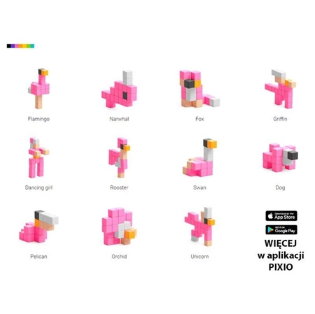 Klocki Pixio 24 Flamingo | Story Series | Pixio®
