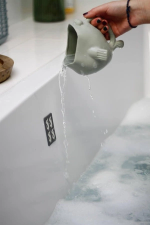 Silikonowy Czerpak Rozdymka Scrunch - Szałwiowy