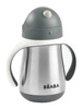 Beaba Bidon niekapek ze słomką termiczny 250 ml Mineral grey