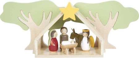 Drewniana stajenka bożonarodzeniowa dla dzieci Gwiazda Betlejemska Small Foot 12356