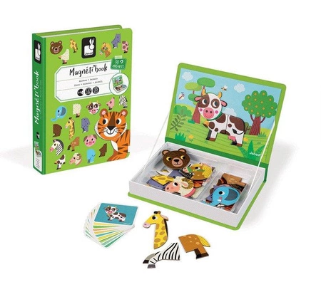 Magnetyczna układanka Zwierzęta Magnetibook, Janod