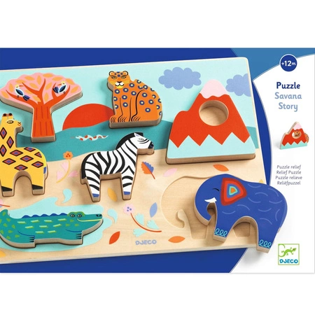 Drewniane puzzle SAWANNA DJ01068