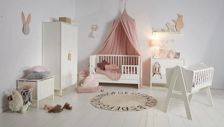 Lorena Canals Dywan bawełniany Round ABC Natural Negro Ø 150 cm