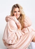Bluza koc Oversize Pudrowy róż Cozy Noxxiez CH357
