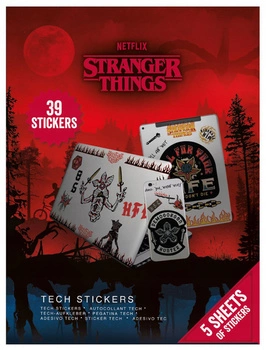 zestaw naklejek Stranger Things 4 (39 szt)