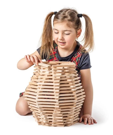 Klocki drewniane naturalne 200 szt.