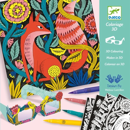 Kolorowanki 3D ZACZAROWANY LAS DJ08652