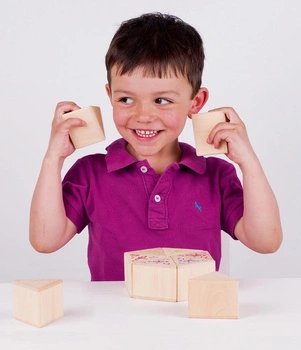 Memo drewniane, Rozpoznaj dźwięk, 56683-goki, zabawki edukacyjne
