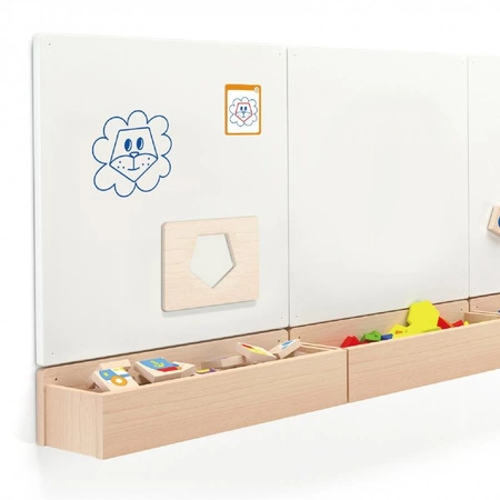 VIGA Drewniane Puzzle Magnetyczne Szablony Kształty